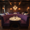 Ultrasuede  Amethyst  Purple Upholstered Banquette | Ultrasuede Upholstery