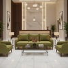 Analog - Olive Grove Etched Polyurethane Upholstered Sofa | Architectural Fabrics