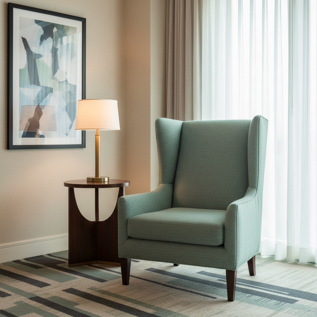Woven Textured Pattern Seafoam Green Upholstered Chair | Architectural Fabrics
