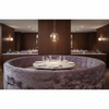 Crushed Velvet Texture Dusty Lavender Upholstered Banquette | Architectural Fabrics