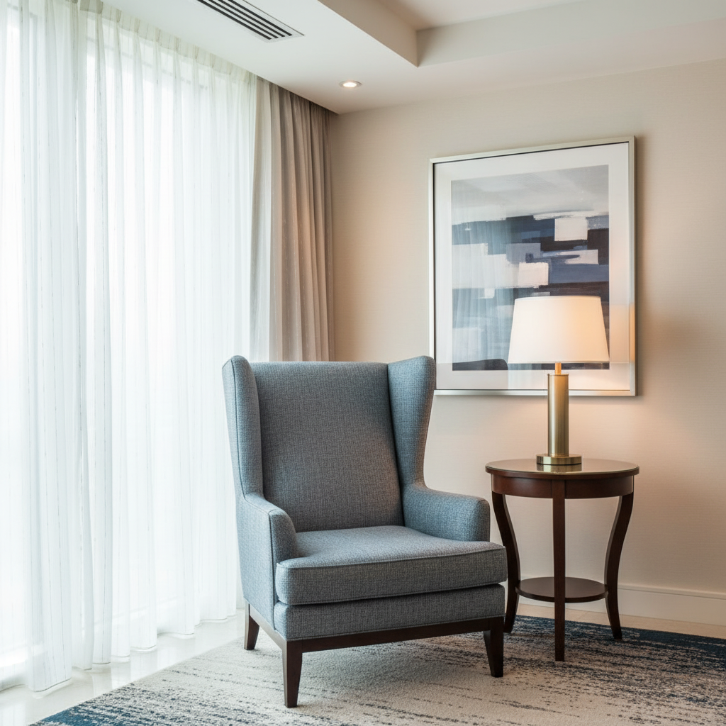 Rattan Bay - Asteroid Upholstered Chair | Architectural Fabrics