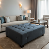 Devils Bay - Horizon Graffiti-Free Vinyl Upholstered Ottoman | Architectural Fabrics