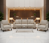 BEVERLY - Oatmeal Tweed Blackout Drapery Upholstered Sofa | Architectural Fabrics