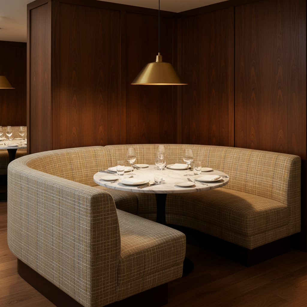 Stingray City - Desert Upholstered Banquette | Architectural Fabrics