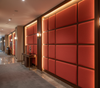 BARNUM - Crimson Weave Texture Upholstery Upholstered Wall Panel | Architectural Fabrics