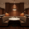 Woven Tweed Texture Cocoa Bean Upholstered Banquette | Architectural Fabrics