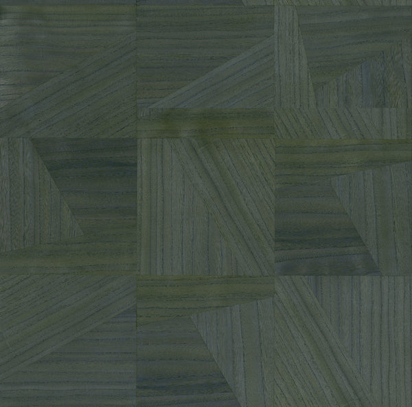 Cape Elizabeth-Charcoal Wood Veneer Wallcovering | Phillipe Romano
