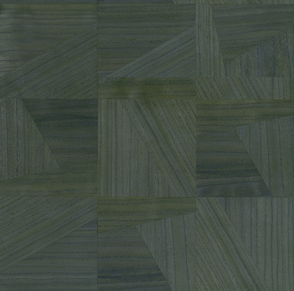Cape Elizabeth-Charcoal Wood Veneer Wallcovering | Phillipe Romano — WOOD-500880