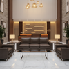 Alamo - Cocoa Bean Performance Vinyl Upholstered Sofa | Architectural Fabrics