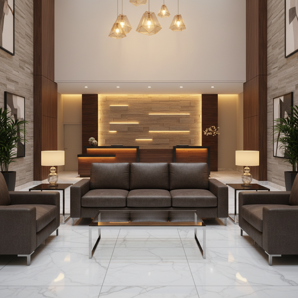 Alamo - Cocoa Bean Performance Vinyl Upholstered Sofa | Architectural Fabrics