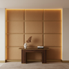 Fine Pebble Grain Caramel Tan Upholstered Wall Panel | Architectural Fabrics
