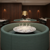 St. Eustatius - Sea Green Upholstered Banquette | Architectural Fabrics