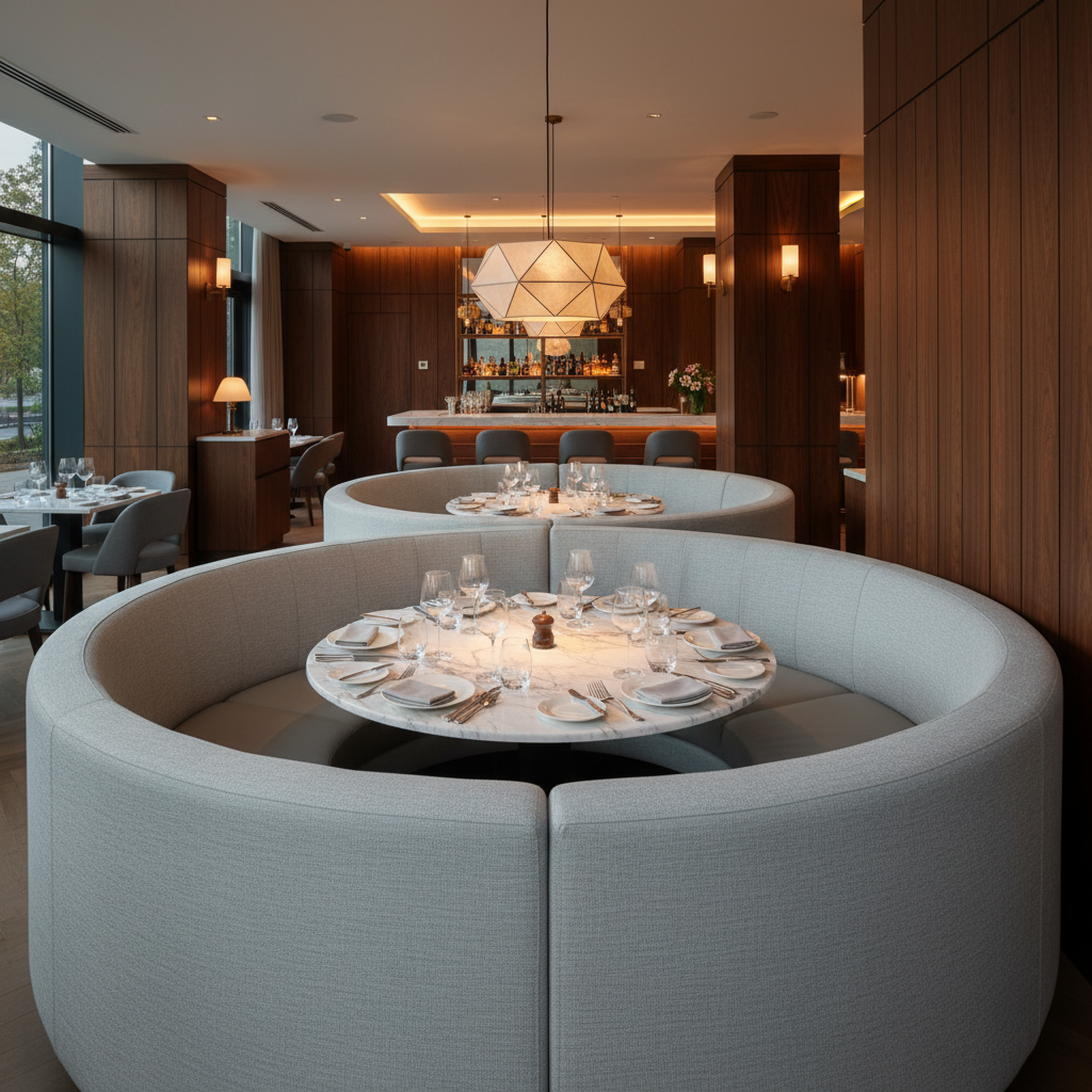 Peter Island - Tranquil Upholstered Banquette | Architectural Fabrics
