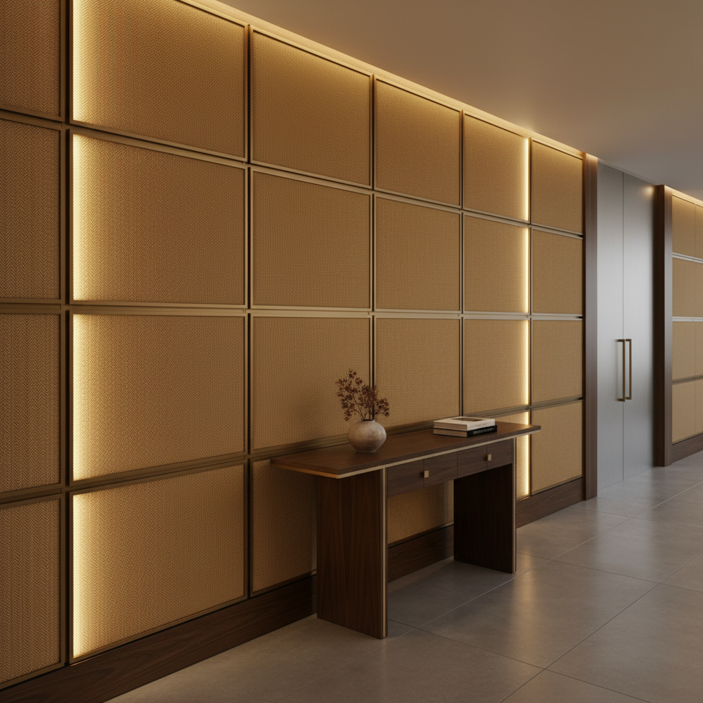 Rainbow Reef - Bark Upholstered Wall Panel | Architectural Fabrics