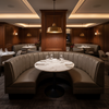 Kralendijk - Slate Upholstered Banquette | Architectural Fabrics