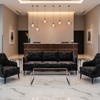 Crushed Velvet Texture Midnight Shadow Upholstered Sofa | Architectural Fabrics