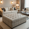 Vista Point - Aspen Upholstered Ottoman | Architectural Fabrics