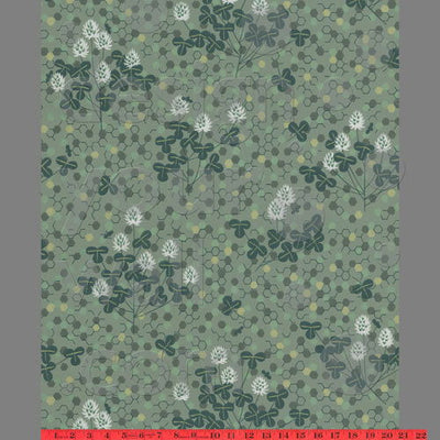 Claytonville 1940's Clover Leaf Floral Traditional | Architectural Wallcoverings