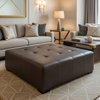 Trunk Bay - Espresso Upholstered Ottoman | Architectural Fabrics