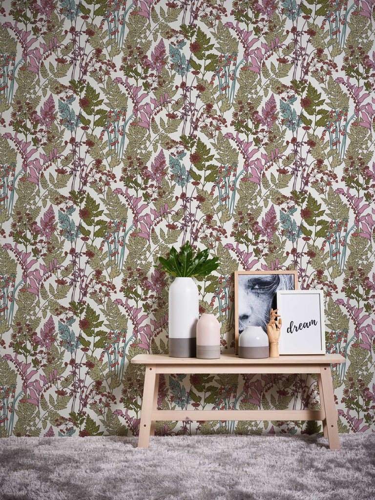 Floral Impression Cream Wallcovering | AS Creation
