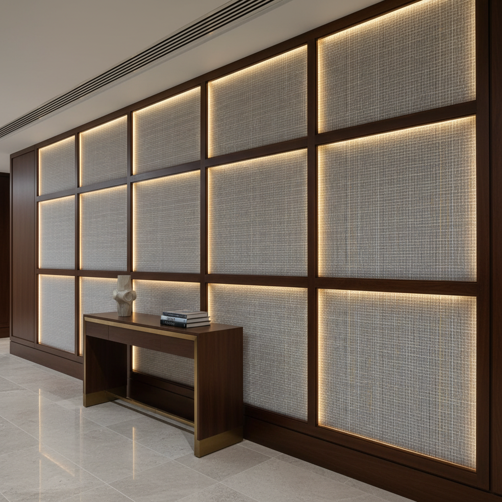 Stingray City - Flannel Upholstered Wall Panel | Architectural Fabrics