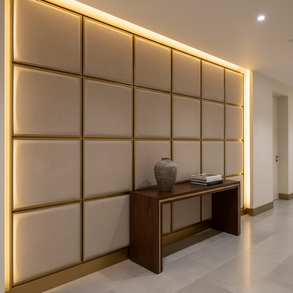 Kralendijk - Shell Upholstered Wall Panel | Architectural Fabrics