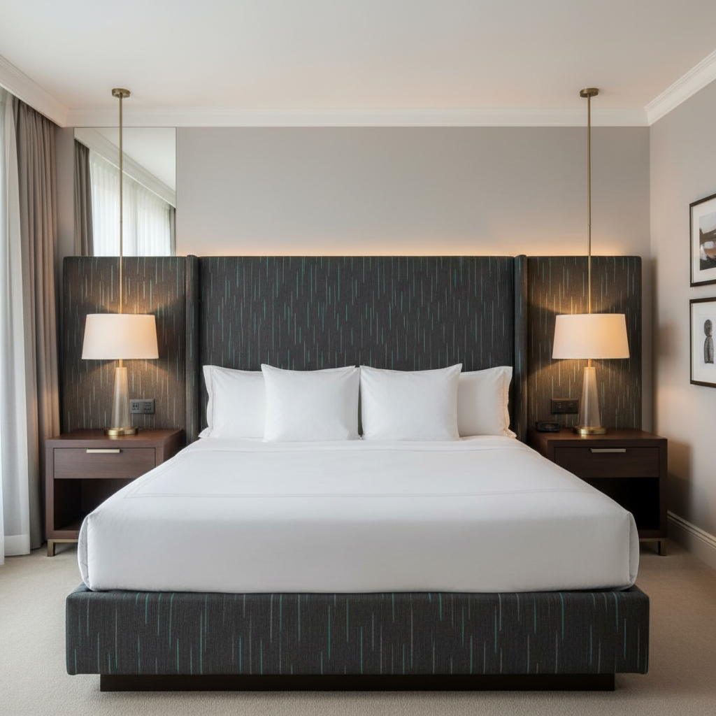Stitchwork Bay - Midnight Upholstered Headboard | Architectural Fabrics