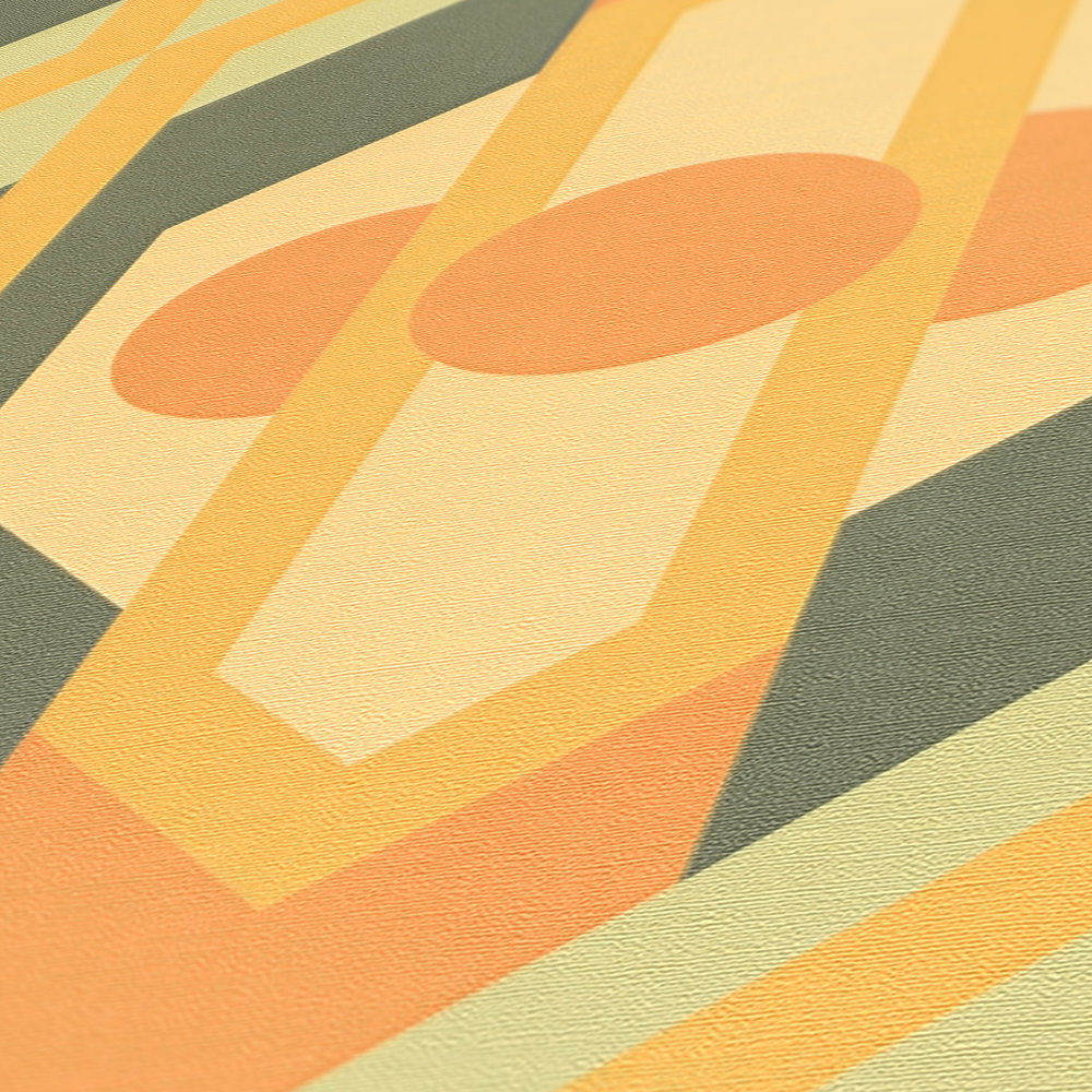 Retro Chic Light Green Wallcovering | AS Creation