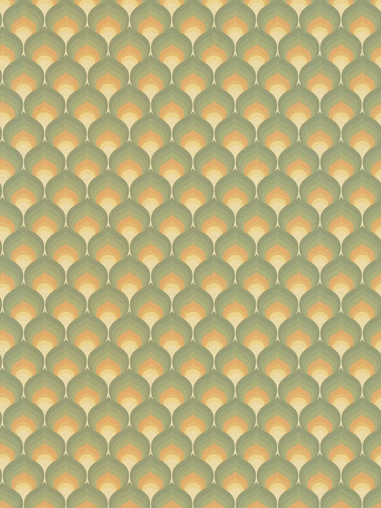 Retro Chic Green Wallcovering | AS Creation