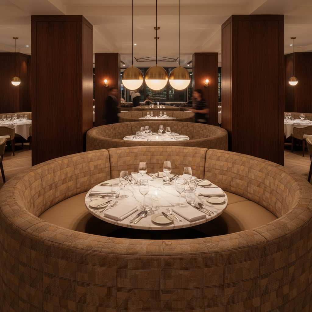 Trellis Bay - Madera Upholstered Banquette | Architectural Fabrics