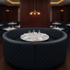 Tyrell Bay - Ink Upholstered Banquette | Architectural Fabrics