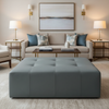 Maho Bay - Rhine Upholstered Ottoman | Architectural Fabrics