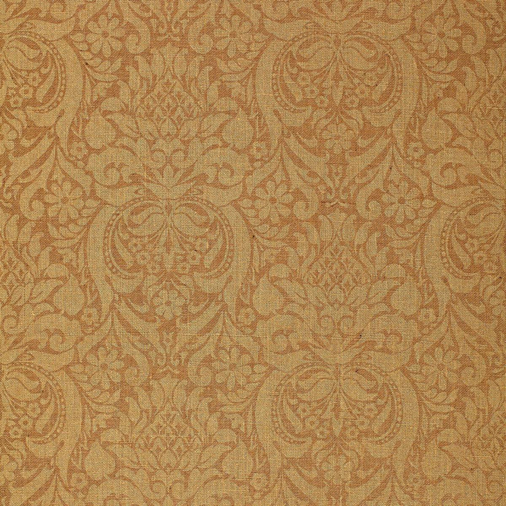 Schumacher Valencay Damask Camel Wallpaper by Schumacher