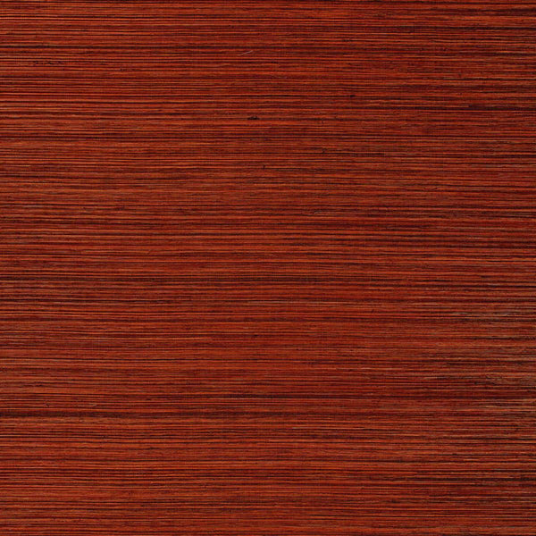 Strie Sisal - Burnt Orange Wallcovering | Schumacher