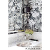 Chiang Mai Dragon Mocha Room Setting | Schumacher Wallpaper