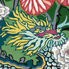 Chiang Mai Dragon Jade Room Setting | Schumacher Wallpaper