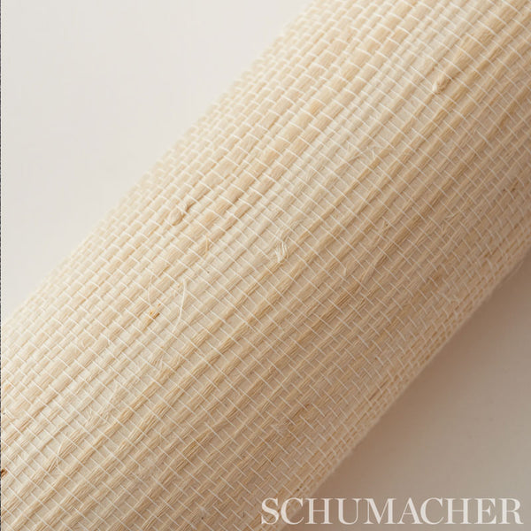 Sango Jute - Cream Natural Wallcovering | Schumacher