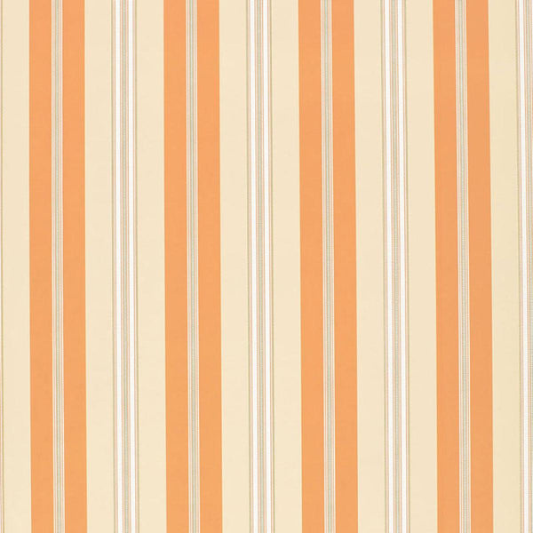 Chalon Stripe - Coral Wallcovering | Schumacher