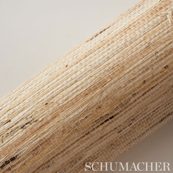 Sonota Arrowroot - Oatmeal Wallcoverings Natural Wallcovering | Schumacher