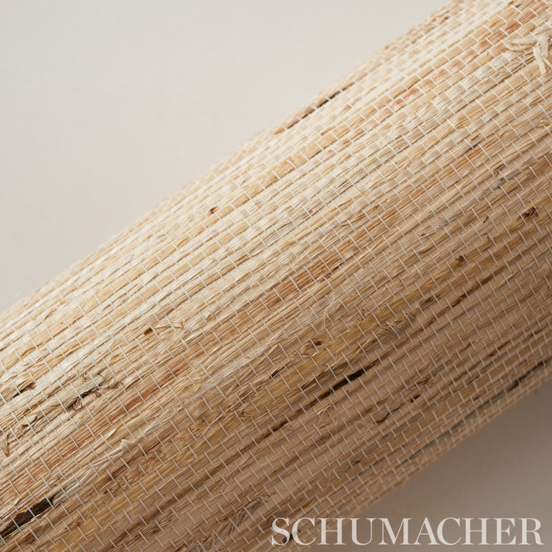Schumacher Sonota Arrowroot Oatmeal Wallpaper by Schumacher