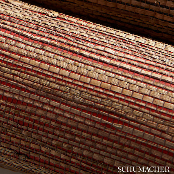 Bamba Rushcloth - Ash Wallcoverings Natural Wallcovering | Schumacher