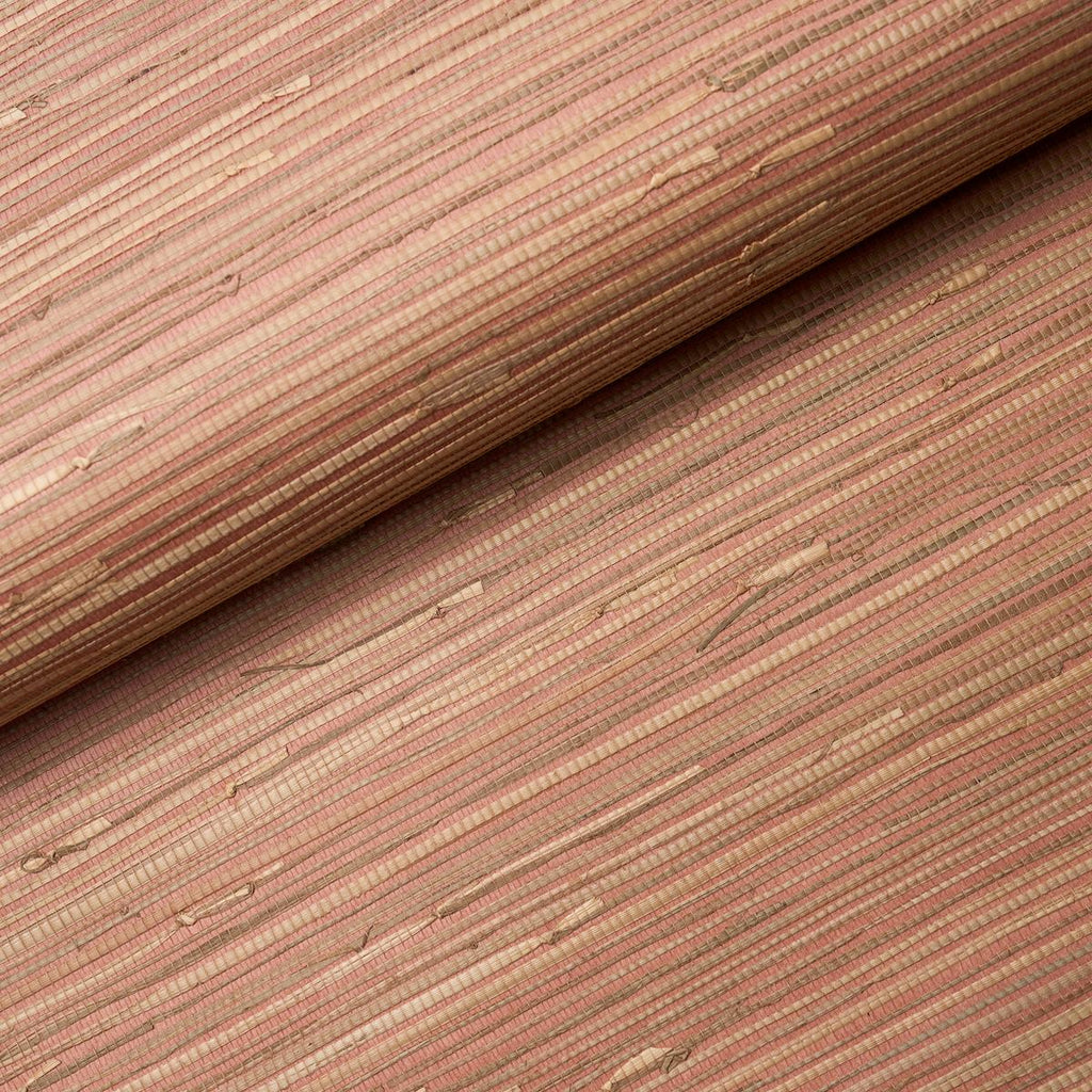 Nami Rushcloth Woodrose | Schumacher Wallpaper