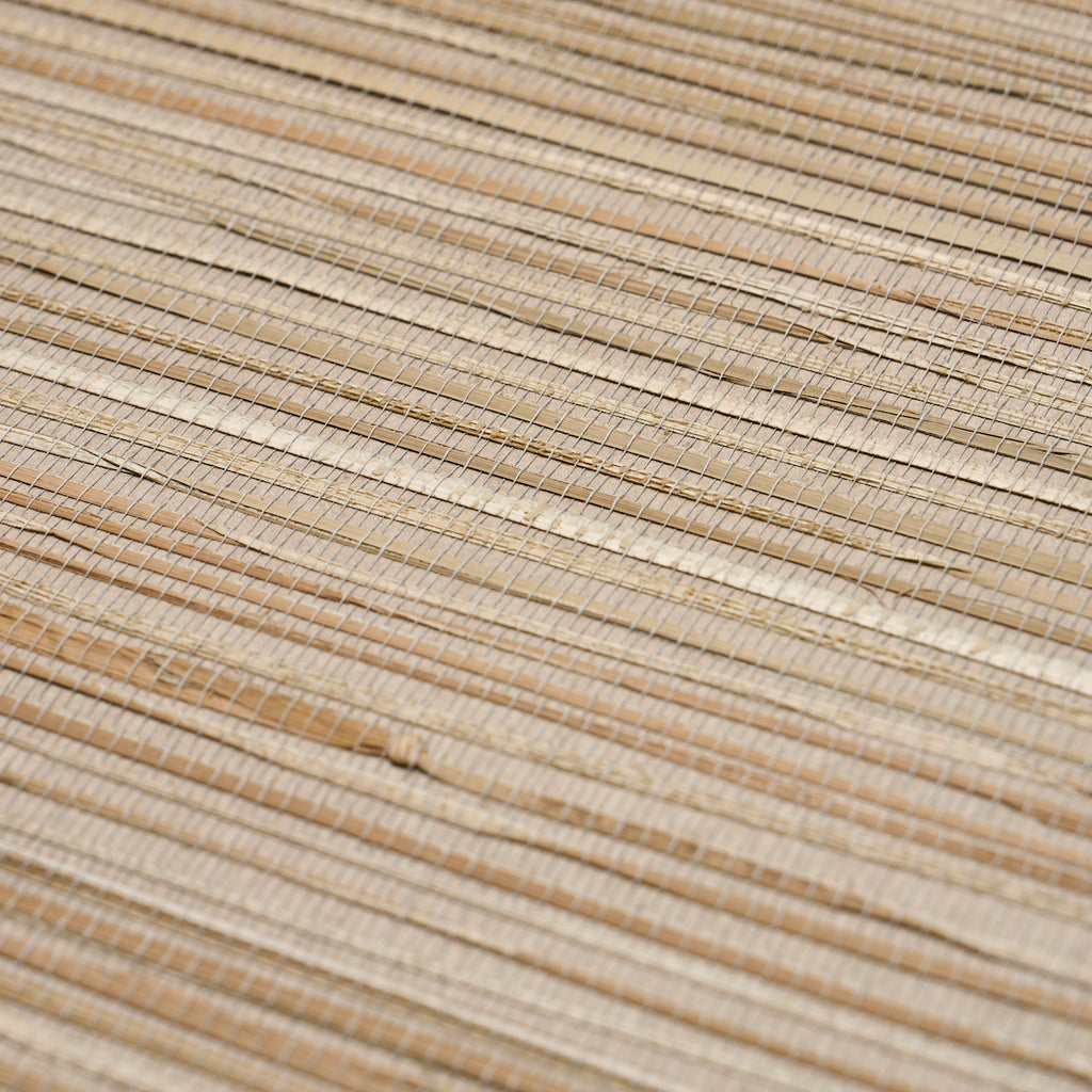 Nami Rushcloth Slate Room Setting | Schumacher Wallpaper