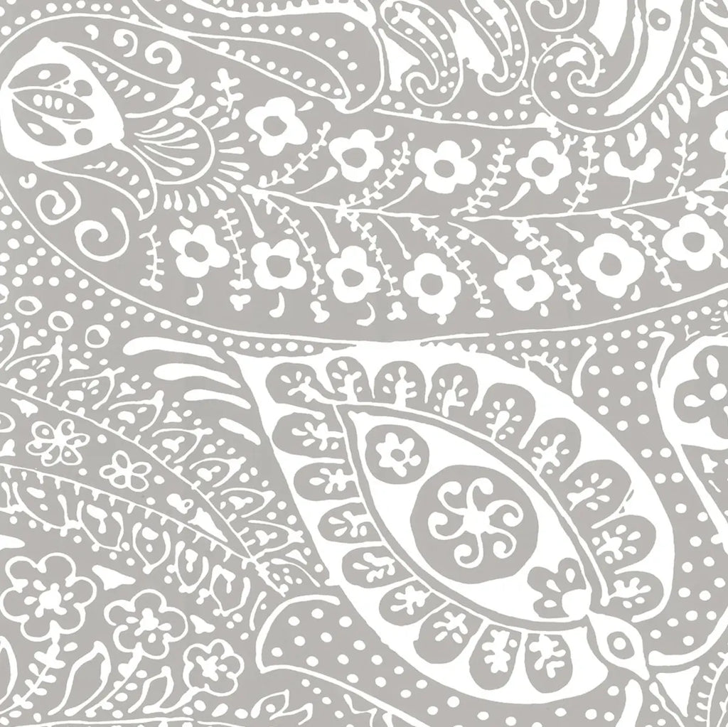Paisley Print - Grey Wallpapers