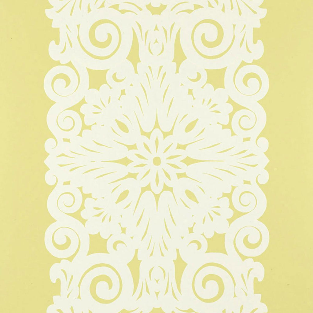 Schumacher Graphic Panel Stripe Spring Wallpaper by Schumacher