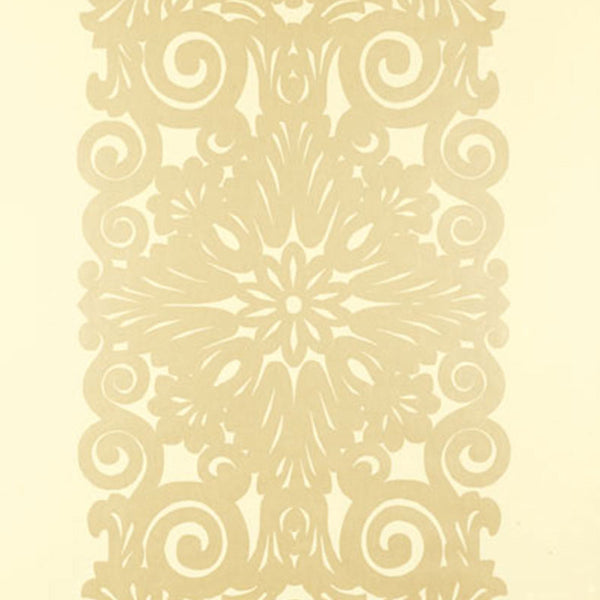 Graphic Panel Stripe, Champagne Shimmer Wallcoverings | Schumacher