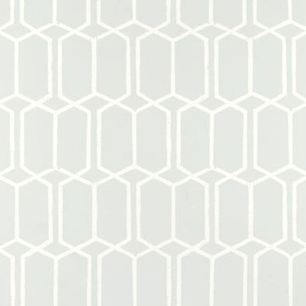Modern Trellis - Pale Blue Wallcovering | Schumacher