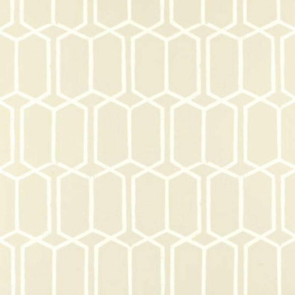 Modern Trellis - Cream Wallcovering | Schumacher