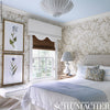 Twiggy Silver Room Setting | Schumacher Wallpaper