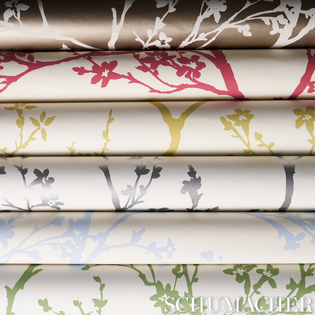 Twiggy Champagne Room Setting | Schumacher Wallpaper